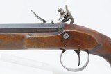 Early 1800s Antique PERKINS FLINTLOCK .45 Caliber Single Shot Belt Pistol .454 Bore Octagonal Barrel - 16 of 17