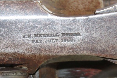 CIVIL WAR Antique JAMES MERRILL 1st Type .54 Caliber Percussion CARBINE Issued to NY, PA, NJ, IN, WI, KY & DE Cavalries! - Image 11 of 21