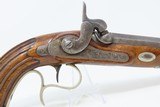 Antique ENGRAVED “Manstopper” PERCUSSION BELT Pistol Belgian Made Self-defense Pistol! - 4 of 20
