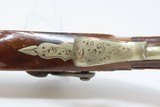 Antique ENGRAVED “Manstopper” PERCUSSION BELT Pistol Belgian Made Self-defense Pistol! - 9 of 20