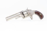 RARE Antique MERWIN & HULBERT .22 Short Version of S&W No. 1 Third Issue Nickel & Rosewood Finish 7-Shot .22! - 2 of 17
