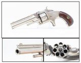 RARE Antique MERWIN & HULBERT .22 Short Version of S&W No. 1 Third Issue Nickel & Rosewood Finish 7-Shot .22! - 1 of 17