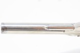 RARE Antique MERWIN & HULBERT .22 Short Version of S&W No. 1 Third Issue Nickel & Rosewood Finish 7-Shot .22! - 12 of 17
