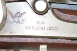INDIAN WARS Antique SPRINGFIELD Model 1868 Breech Loading TRAPDOOR RiflePost-Civil War Conversion with 1864 Dated Lock! - 7 of 24