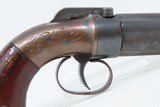 Antique MANHATTAN Six Barrel BAR HAMMER Percussion PEPPERBOX Revolver ANTEBELLUM Production Revolver from Norwich, Conn. - 16 of 17