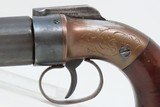 Antique MANHATTAN Six Barrel BAR HAMMER Percussion PEPPERBOX Revolver ANTEBELLUM Production Revolver from Norwich, Conn. - 4 of 17
