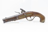 EUROPEAN Antique ENGRAVED and CARVED .54 Caliber FLINTLOCK Pocket Pistol With BESTIAL MASK Pommel Cap! - 13 of 16