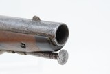 EUROPEAN Antique ENGRAVED and CARVED .54 Caliber FLINTLOCK Pocket Pistol With BESTIAL MASK Pommel Cap! - 6 of 16