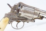 Antique VERO MONTENEGRO 11mm GASSER Revolver in NICKEL & BONE, Engraved An Eye-Catching Sidearm from Montenegro! - 15 of 16