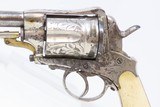 Antique VERO MONTENEGRO 11mm GASSER Revolver in NICKEL & BONE, Engraved An Eye-Catching Sidearm from Montenegro! - 4 of 16