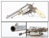 Antique VERO MONTENEGRO 11mm GASSER Revolver in NICKEL & BONE, Engraved An Eye-Catching Sidearm from Montenegro! - 1 of 16