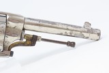 Antique VERO MONTENEGRO 11mm GASSER Revolver in NICKEL & BONE, Engraved An Eye-Catching Sidearm from Montenegro! - 16 of 16