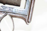 ENGRAVED Antique A. FAGNUS Belgian 9mm PINFIRE Double Action REVOLVER With Profuse FLORAL MOTIF and ANTIQUE IVORY GRIPS! - 15 of 19