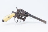 ENGRAVED Antique A. FAGNUS Belgian 9mm PINFIRE Double Action REVOLVER With Profuse FLORAL MOTIF and ANTIQUE IVORY GRIPS! - 16 of 19