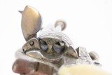 Antique ENGRAVED, NICKEL, IVORY European PINFIRE REVOLVER 5.5mm “EL” With Period Purse Holster & Folding Trigger! - 14 of 19
