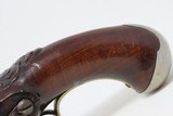 ORNATE, DOG’S HEAD, Carved & INLAID Spanish MIQUELET Percussion PISTOL Stylish 1820s Pistol with GOLDEN Maker’s Mark! - 16 of 19