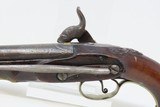 ORNATE, DOG’S HEAD, Carved & INLAID Spanish MIQUELET Percussion PISTOL Stylish 1820s Pistol with GOLDEN Maker’s Mark! - 17 of 19