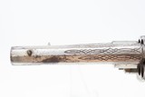 Antique ENGRAVED & IVORY European PINFIRE Folding Trigger REVOLVER 7.65mm Engraved 7.65mm Sidearm with IVORY GRIPS! - 8 of 18