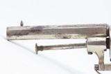 Antique ENGRAVED & IVORY European PINFIRE Folding Trigger REVOLVER 7.65mm Engraved 7.65mm Sidearm with IVORY GRIPS! - 5 of 18
