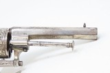 Antique ENGRAVED & IVORY European PINFIRE Folding Trigger REVOLVER 7.65mm Engraved 7.65mm Sidearm with IVORY GRIPS! - 18 of 18