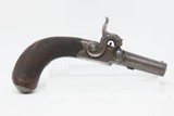 CASED BRACE of Antique CLARK of CAMBRIDGE, ENGLAND Folding Trigger Pistols
ENGRAVED Mid-19th Century SCREW BARREL Self Defense Pistols - 20 of 25