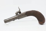CASED BRACE of Antique CLARK of CAMBRIDGE, ENGLAND Folding Trigger Pistols
ENGRAVED Mid-19th Century SCREW BARREL Self Defense Pistols - 17 of 25