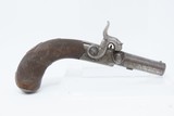 CASED BRACE of Antique CLARK of CAMBRIDGE, ENGLAND Folding Trigger Pistols
ENGRAVED Mid-19th Century SCREW BARREL Self Defense Pistols - 6 of 25