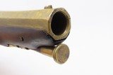 .75 Cal Antique BRASS BARREL Manstopper FLINTLOCK Pistol from LIEGE 1800s Impressive 19th Century Sidearm! - 9 of 16