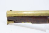 .75 Cal Antique BRASS BARREL Manstopper FLINTLOCK Pistol from LIEGE 1800s Impressive 19th Century Sidearm! - 16 of 16