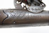 Antique ENGLISH Engraved CALVERTS of LEEDS .50 Cal. FLINTLOCK Pocket Pistol Early 19th Century YORKSHIRE Made with Pre-1813 PROOF MARKS - 13 of 17