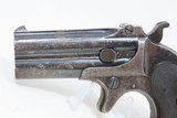 Classic REMINGTON Double DERINGER .41 Rimfire Type II PISTOL C&R BLUED Over/Under .41 Caliber Hideout Pistol - 4 of 14