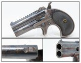 Classic REMINGTON Double DERINGER .41 Rimfire Type II PISTOL C&R BLUED Over/Under .41 Caliber Hideout Pistol - 1 of 14