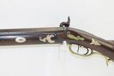 Antique OHIO LONG RIFLE by TEAFF Engraved Half Stock BACK ACTION Percussion
American Long Rifle with M.M. Maslin Lock! - 19 of 22