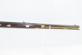 Antique OHIO LONG RIFLE by TEAFF Engraved Half Stock BACK ACTION Percussion
American Long Rifle with M.M. Maslin Lock! - 5 of 22