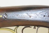 Antique OHIO LONG RIFLE by TEAFF Engraved Half Stock BACK ACTION Percussion
American Long Rifle with M.M. Maslin Lock! - 6 of 22