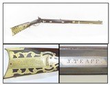 Antique OHIO LONG RIFLE by TEAFF Engraved Half Stock BACK ACTION Percussion
American Long Rifle with M.M. Maslin Lock! - 1 of 22