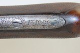 Engraved FREDERICK WILLIAMS Double Barrel C&R Boxlock HAMMERLESS Shotgun Double Barrel 12 Gauge Shotgun with EJECTORS! - 7 of 20