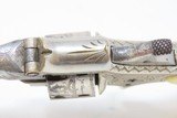 SCARCE 7-SHOT .22 Antique DERINGER Pocket Revolver Engraved NICKEL Ivory Made by Henry Deringer’s Great Grandson with IVORY GRIPS! - 7 of 17