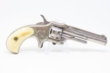 SCARCE 7-SHOT .22 Antique DERINGER Pocket Revolver Engraved NICKEL Ivory Made by Henry Deringer’s Great Grandson with IVORY GRIPS! - 14 of 17