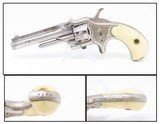 SCARCE 7-SHOT .22 Antique DERINGER Pocket Revolver Engraved NICKEL Ivory Made by Henry Deringer’s Great Grandson with IVORY GRIPS! - 1 of 17