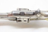 SCARCE 7-SHOT .22 Antique DERINGER Pocket Revolver Engraved NICKEL Ivory Made by Henry Deringer’s Great Grandson with IVORY GRIPS! - 12 of 17