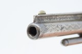SCARCE 7-SHOT .22 Antique DERINGER Pocket Revolver Engraved NICKEL Ivory Made by Henry Deringer’s Great Grandson with IVORY GRIPS! - 9 of 17