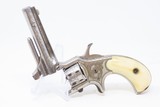 SCARCE 7-SHOT .22 Antique DERINGER Pocket Revolver Engraved NICKEL Ivory Made by Henry Deringer’s Great Grandson with IVORY GRIPS! - 10 of 17