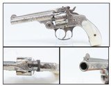 Engraved, NICKEL & PEARL SMITH & WESSON .32 S&W Top Break REVOLVER C&R ENGRAVED Turn of the Century .32 S&W with PEARL GRIPS! - 1 of 18