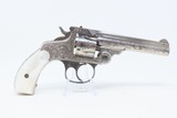 Engraved, NICKEL & PEARL SMITH & WESSON .32 S&W Top Break REVOLVER C&R ENGRAVED Turn of the Century .32 S&W with PEARL GRIPS! - 15 of 18