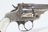 Engraved, NICKEL & PEARL SMITH & WESSON .32 S&W Top Break REVOLVER C&R ENGRAVED Turn of the Century .32 S&W with PEARL GRIPS! - 17 of 18