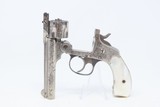 Engraved, NICKEL & PEARL SMITH & WESSON .32 S&W Top Break REVOLVER C&R ENGRAVED Turn of the Century .32 S&W with PEARL GRIPS! - 14 of 18