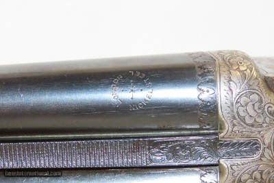 Engraved, Carved PHEASANT Stock FRANCOTTE Sidelock 20 Gauge SxS Shotgun Gorgeous Double Barrel 20 Gauge Shotgun! - Image 14 of 25