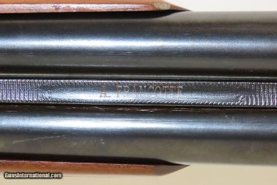 Engraved, Carved PHEASANT Stock FRANCOTTE Sidelock 20 Gauge SxS Shotgun Gorgeous Double Barrel 20 Gauge Shotgun! - Image 13 of 25