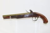 .54 Cal. BRITISH Antique PHILLIPS of LONDON Flintlock NAVAL/MILITARY Pistol Circa 1813 BRASS BARRELED Pistol! - 12 of 15